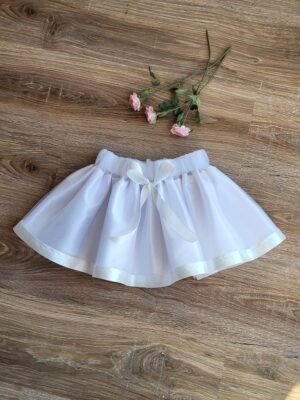 Fusta tutu tulle alba