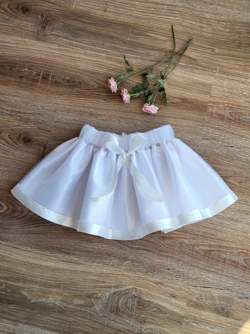 Fusta tutu tulle alba