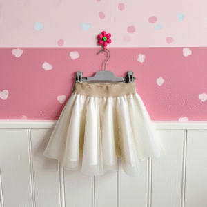 Fusta tulle copii ivoire