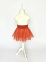 Fusta tulle copii portocalie