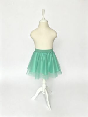 Fusta tulle copii turcoaz
