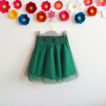 Fusta tulle copii verde
