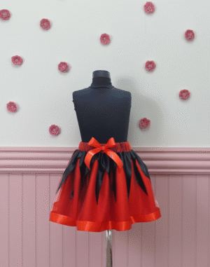 Fusta tutu din tulle rosie