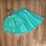 Set fuste tulle mama fiica turcoaz