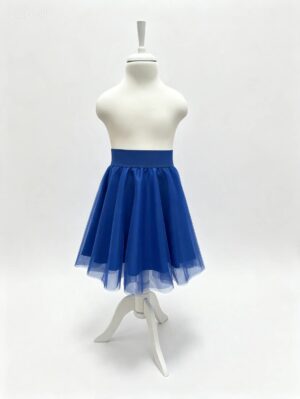 Fusta tulle copii albastra