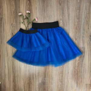 Set fuste tulle mama fiica albastru